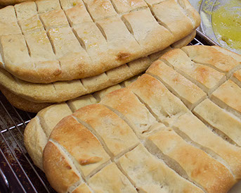 Fresh baked bread from Fratellis in LaVale, Maryland